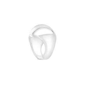 *NEW IN BOX* Lalique Gourmand Cabochon Ring WHITE ~ sz 5
